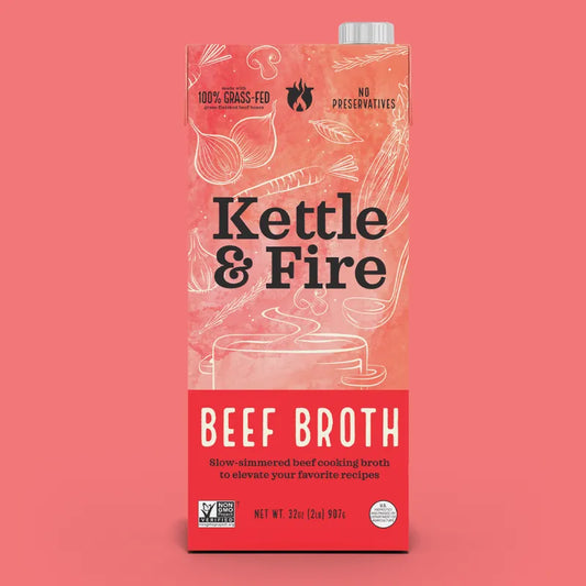 4 Pack: Beef Cooking Broth 32oz